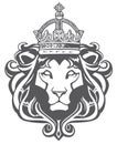 Heraldic Lion Head Royalty Free Stock Photo