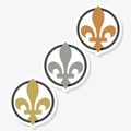 Heraldic symbol Heraldry liliya symbol Fleur-de-lis Royal french heraldry style icon