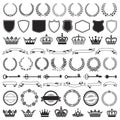 Heraldic symbols and elements Royalty Free Stock Photo