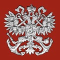 A heraldic two-headed eagle - symbol of power
