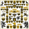 HERALDRY Crests and Symbols Royalty Free Stock Photo