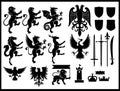 Heraldry set Royalty Free Stock Photo