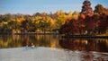 Herastrau park in autumn park , Bucharest Romania