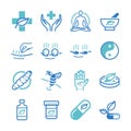 Herb and Alternative Medicine icons set