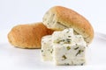 Herb Cheese and Bread Loaf Royalty Free Stock Photo