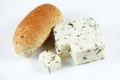 Herb Cheese and Bread Loaf Royalty Free Stock Photo