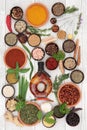 Herb and Spice Abstract Royalty Free Stock Photo