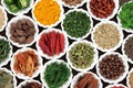 Herb and Spice Food Selection Royalty Free Stock Photo
