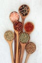 Herb and Spice Seasoning Royalty Free Stock Photo