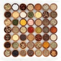 Herb and Spice Seasoning Sampler Royalty Free Stock Photo