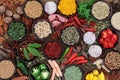 Herb and Spice Selection Royalty Free Stock Photo