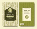 Herb tea label package with nature, organic rosemary. Vintage craft botanical doodle herbal sketch Royalty Free Stock Photo