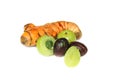Herbal amla,turmeric and jayfall Royalty Free Stock Photo