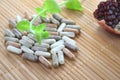 Herbal capsules Royalty Free Stock Photo