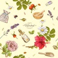 Herbal cosmetics pattern