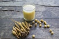 Herbal drink glass Kaempferia extracts and Fresh Krachai