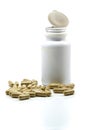 Herbal drug capsule Royalty Free Stock Photo