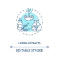 Herbal extracts concept icon