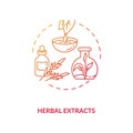 Herbal extracts concept icon