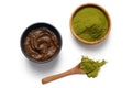 Henna powder and henna paste Royalty Free Stock Photo