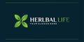 Herbal life logo, health, organic, company, nature, Premium Vector