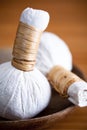 Herbal massage compresses Royalty Free Stock Photo