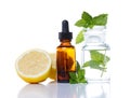 Herbal medicine or aromatherapy dropper bottle Royalty Free Stock Photo