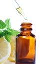 Herbal medicine or aromatherapy dropper bottle Royalty Free Stock Photo