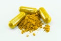 Herbal medicine capsules Royalty Free Stock Photo