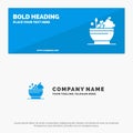 Herbal, Medicine, Natural, Bowl SOlid Icon Website Banner and Business Logo Template