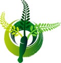 Herbal mortar logo