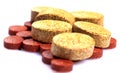 Herbal multivitamin tablets Royalty Free Stock Photo