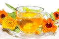 Herbal tea made from Calendula officinalus