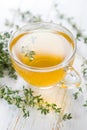 Herbal tea. Thyme Royalty Free Stock Photo