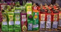 Herbal teas in the store Royalty Free Stock Photo