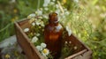 Herbal Tincture Bottle in Plastic Crate