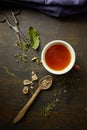 Herbal tisane infusion Royalty Free Stock Photo