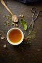 Herbal tisane infusion Royalty Free Stock Photo