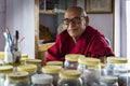 The herbalist of Thiksey Gompa in Ladakh, India