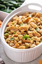 Herbed bread stuffing Royalty Free Stock Photo