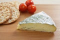 Herbed brie and crackers Royalty Free Stock Photo