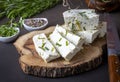 Herbed Cheese from Van Turkey. Turkish name Van Otlu Peynir