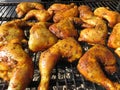 Herbed Grilled Chicken Being Cooked at the Festival