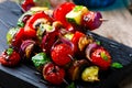 Herbed Grilled vegetables skewers