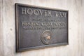 Herbert Hoover Dam Plaque