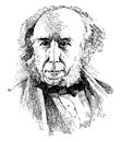 Herbert Spencer, vintage illustration