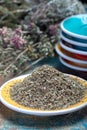 Herbes de Provence, mixture of dried herbs considered typical of Royalty Free Stock Photo