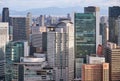 The Herbis Plaza in the skyscraper center in front of JR Osaka Station. Osaka. Japan Royalty Free Stock Photo