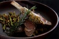 Herbs crusted racks of lamb