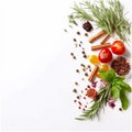 Herbs and spices - background for cooking